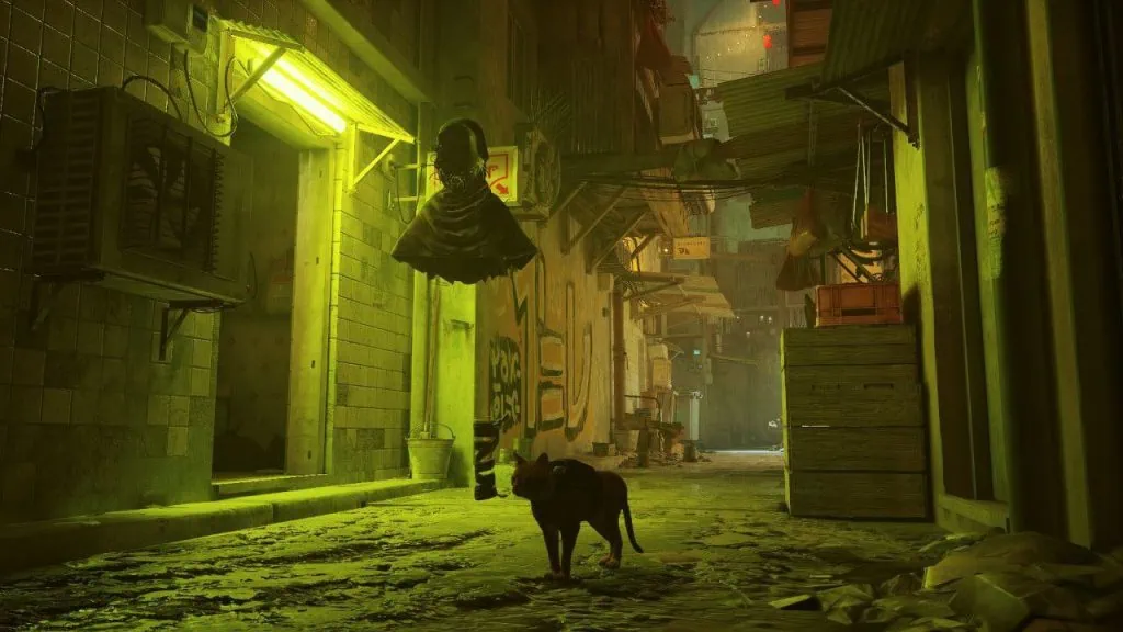 Review: Stray est mignon, amusant et très excitant Certains bugs visuels, tels que des personnages faisant la pose en T ou leurs vêtements apparaissant flottant à côté de leur corps, sont présents dans le jeu.