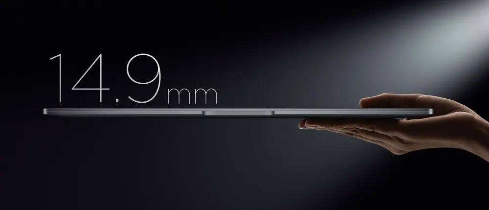 Xiaomi book pro 16は、4k OLEDスクリーンと大きなバッテリーを搭載して発売されます xiaomi book pro 16の厚み