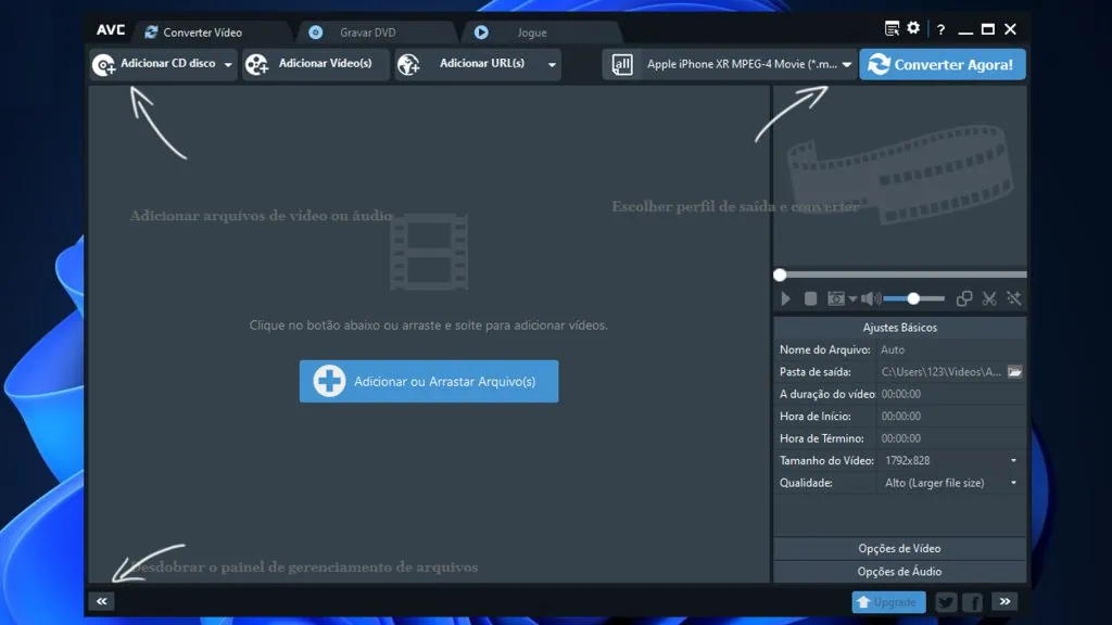 Como baixar vídeo do youtube no celular, pc e mac Interface do any video converter