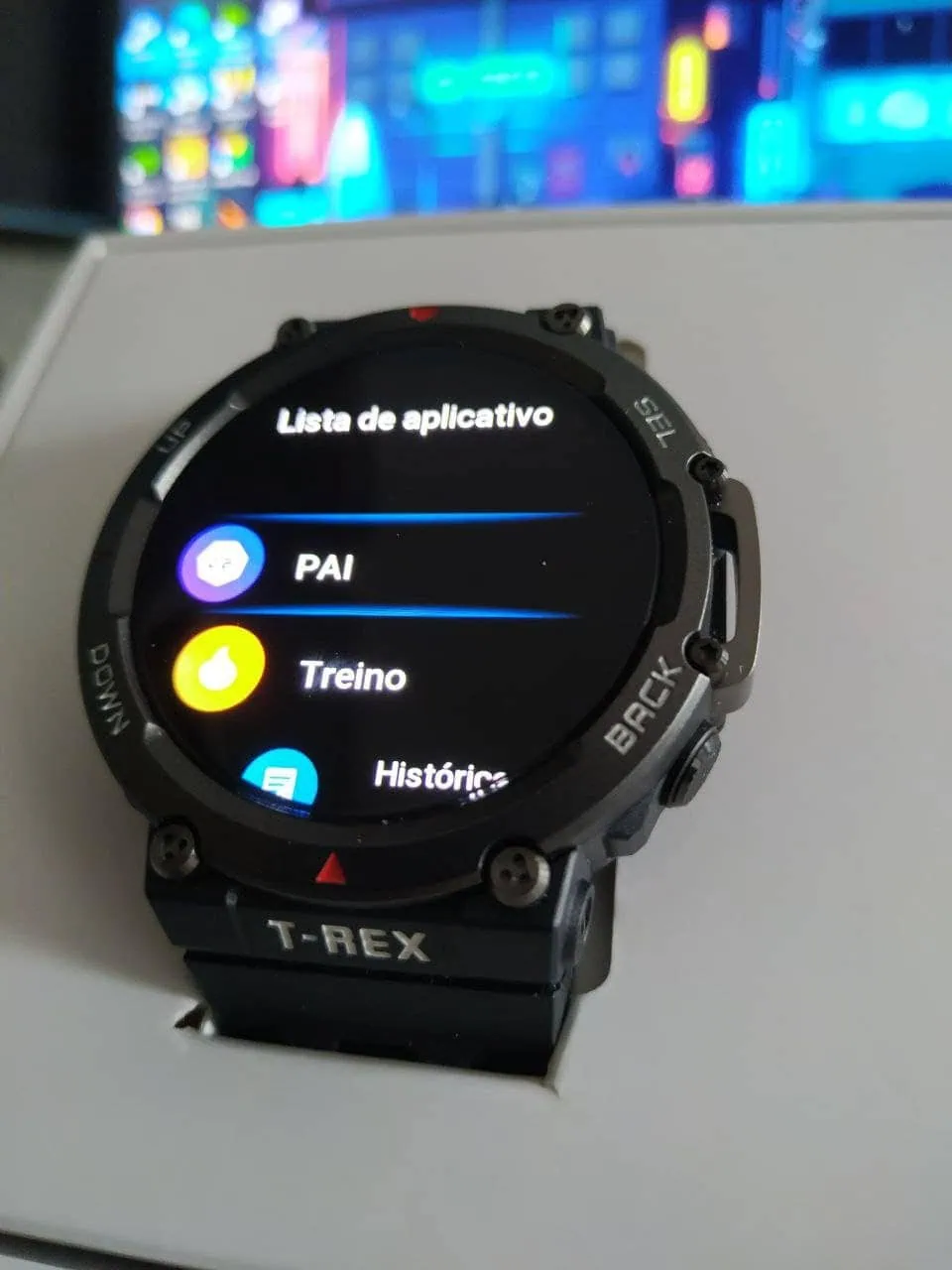 Anmeldelse: amazfit t-rex 2, voldsomt tøff App-skjermen på amazfit t-rex 2