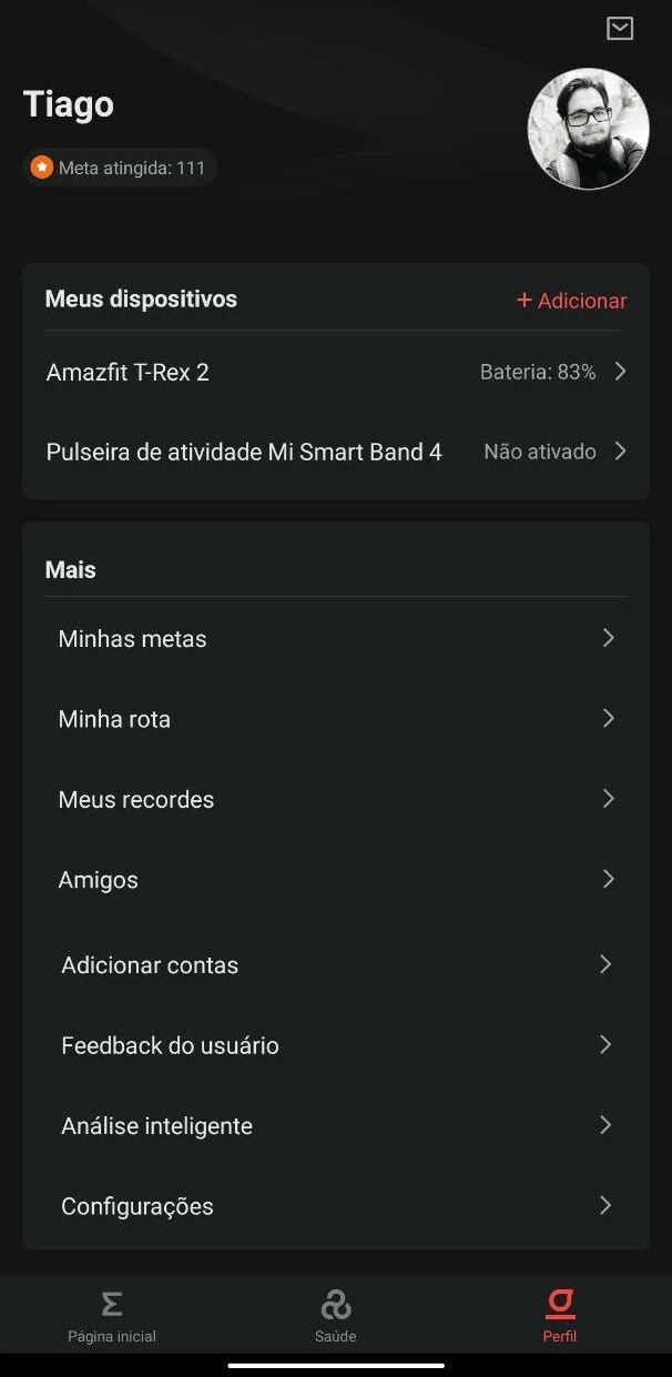 Anmeldelse: amazfit t-rex 2, voldsomt tøff zepp app personlig profil