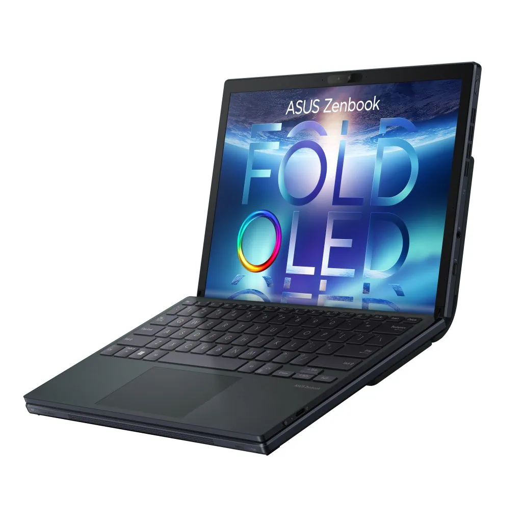 Asus bringt Laptop mit faltbarem 17-Zoll-OLED-Bildschirm auf den Markt Notebook mit Klappbildschirm Asus Zenbook 17 Fold Oled im Laptop-Modus