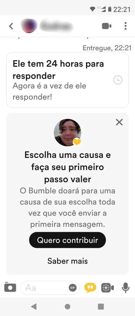 评论:bumble 是一款强大的约会应用程序 Bumble 为您提供 24 小时回复消息的时间