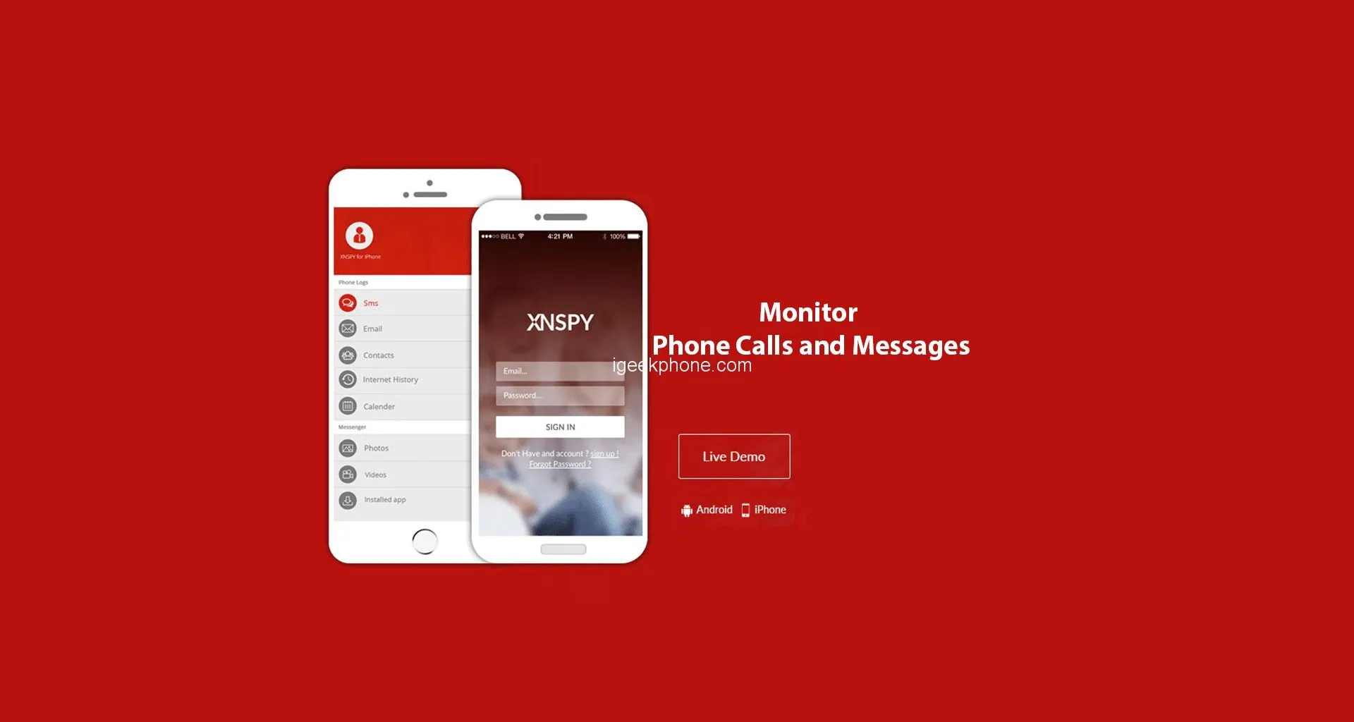 Aplicativo de monitoramento xnspy mobile tracker oferece novas funções