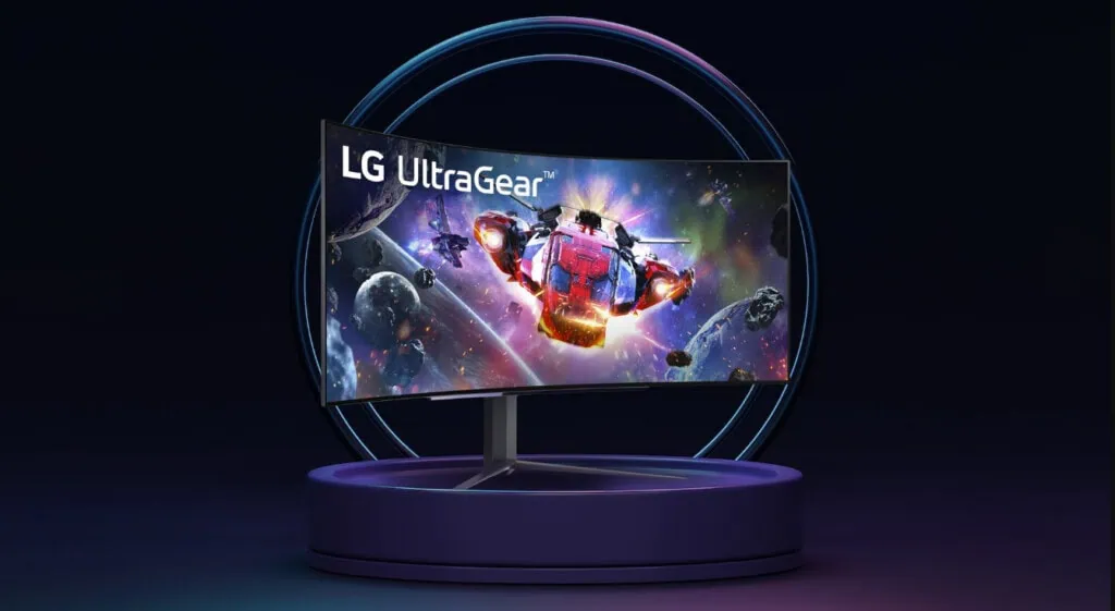 LGは、曲面スクリーンと1hzのリフレッシュレートを備えた最初のOLEDモニターを発売 Ultragear 45gr95qe、lg の新しいゲーミング モニター