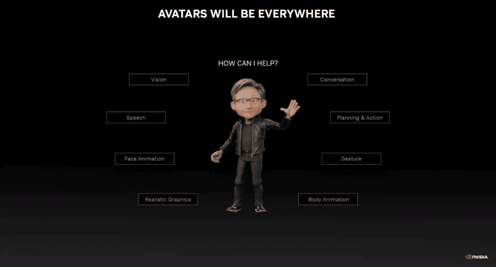 Nvidia, tüm evren için yeni yapay zeka araçlarını tanıtıyor Metaversiyon için NVIDIA başkanının avatarı