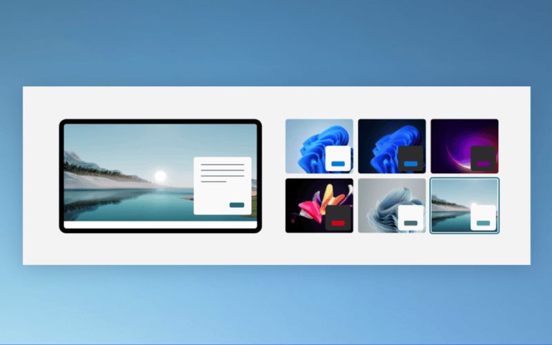 Computador com temas para windows 11