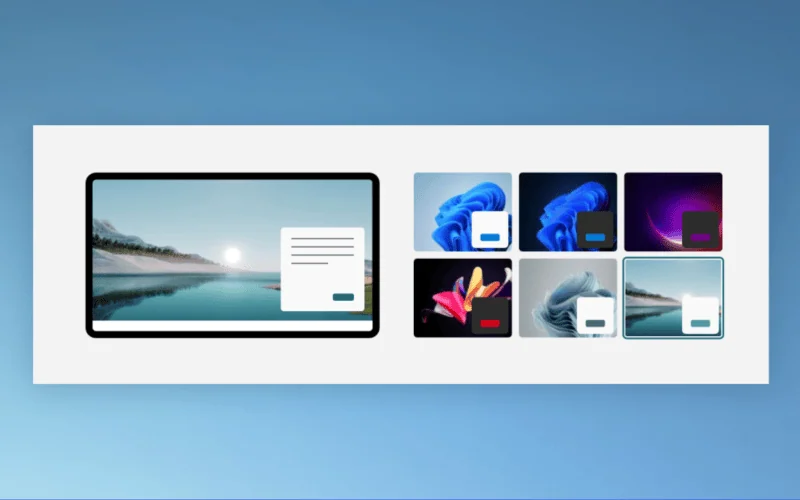 Computador com temas para windows 11