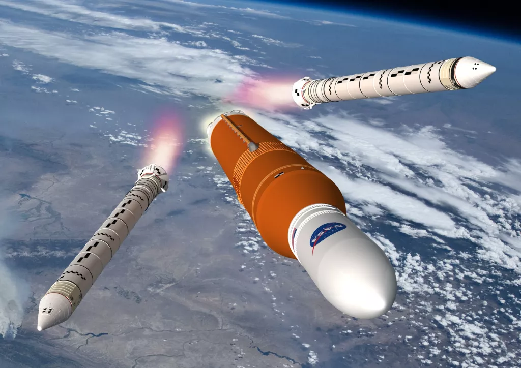 Projeto de foguete que irá para a Lua por meio da missão Ártemis 