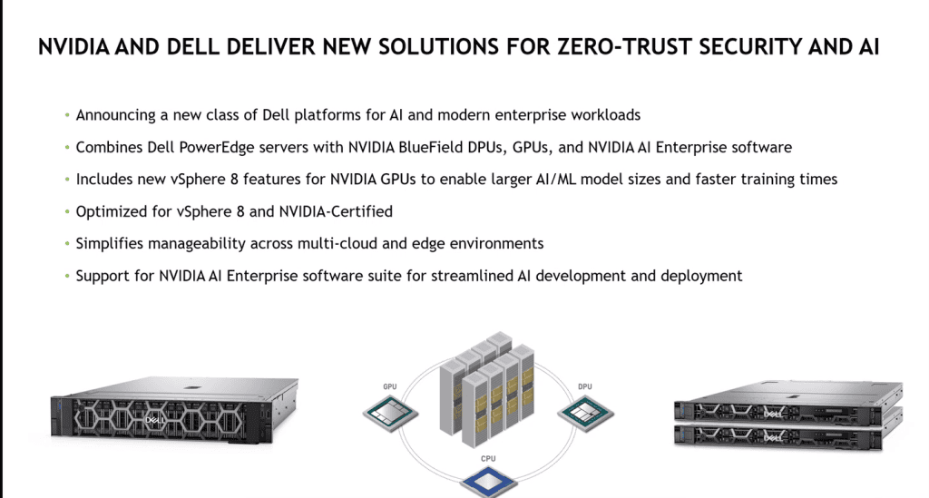 Nvidia와 Dell, vSphere 8 보안 데이터 센터 솔루션 출시 vsphere 8, Dell 및 nvidia의 이점