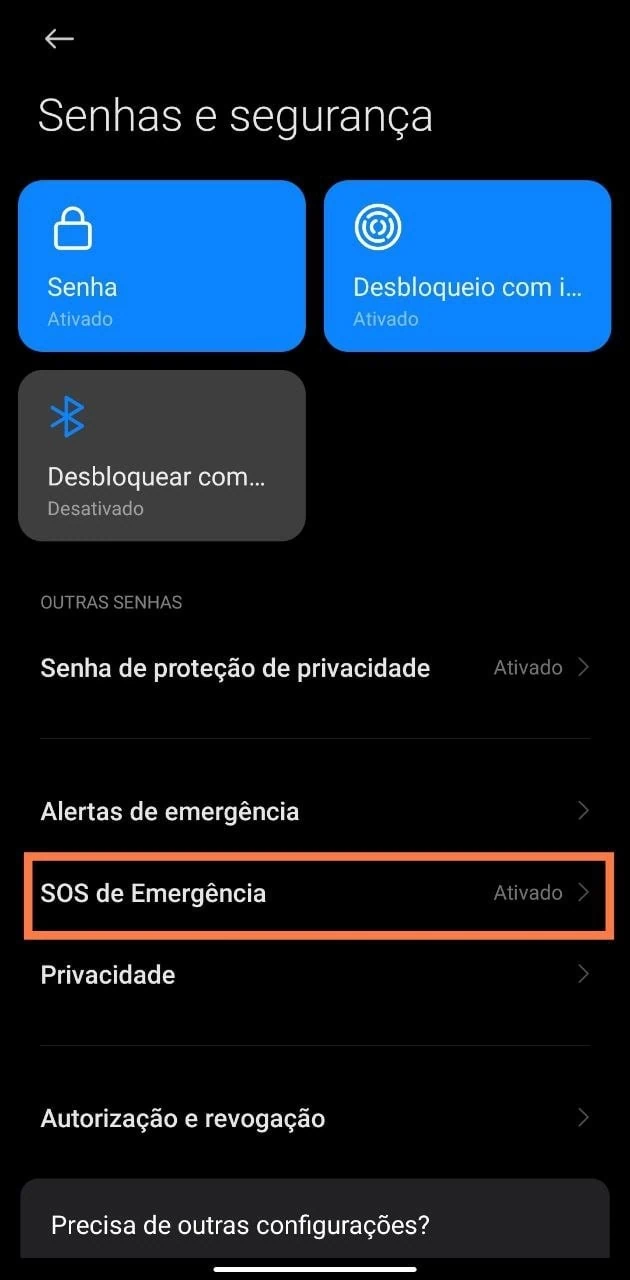 Android Emergency SOS를 활성화하는 방법은 무엇입니까? miui 암호 및 보안 조정