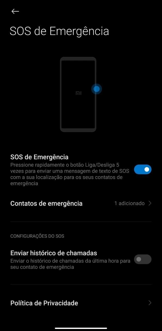Android Emergency SOS를 활성화하는 방법은 무엇입니까? miui의 긴급 SOS 구성 영역
