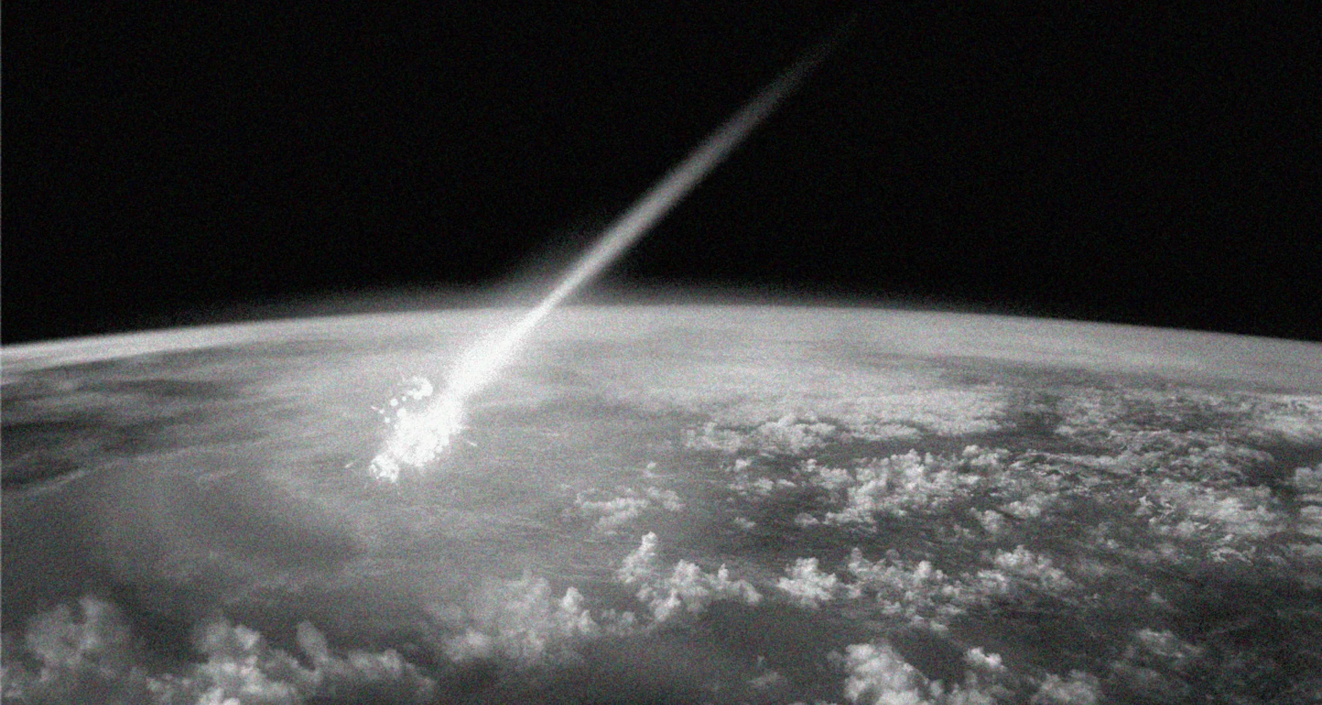 Meteoro chegando à terra