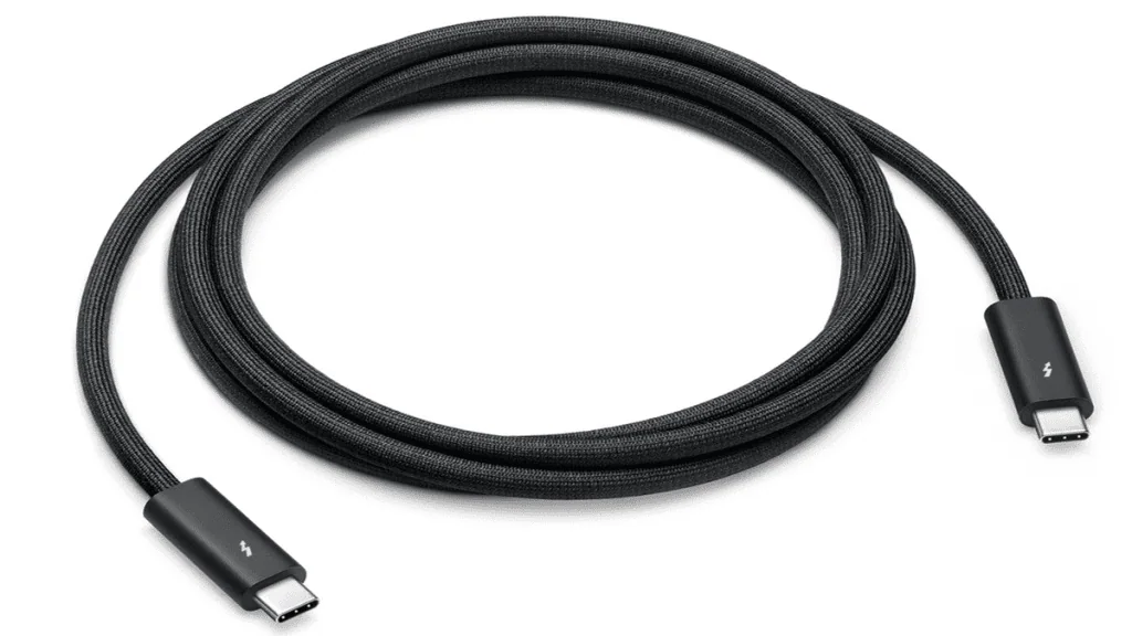 В чем разница между Thunderbolt и usb-c? Стандартный кабель Thunderbolt 4 с портом USB-C (Изображение: Apple)
