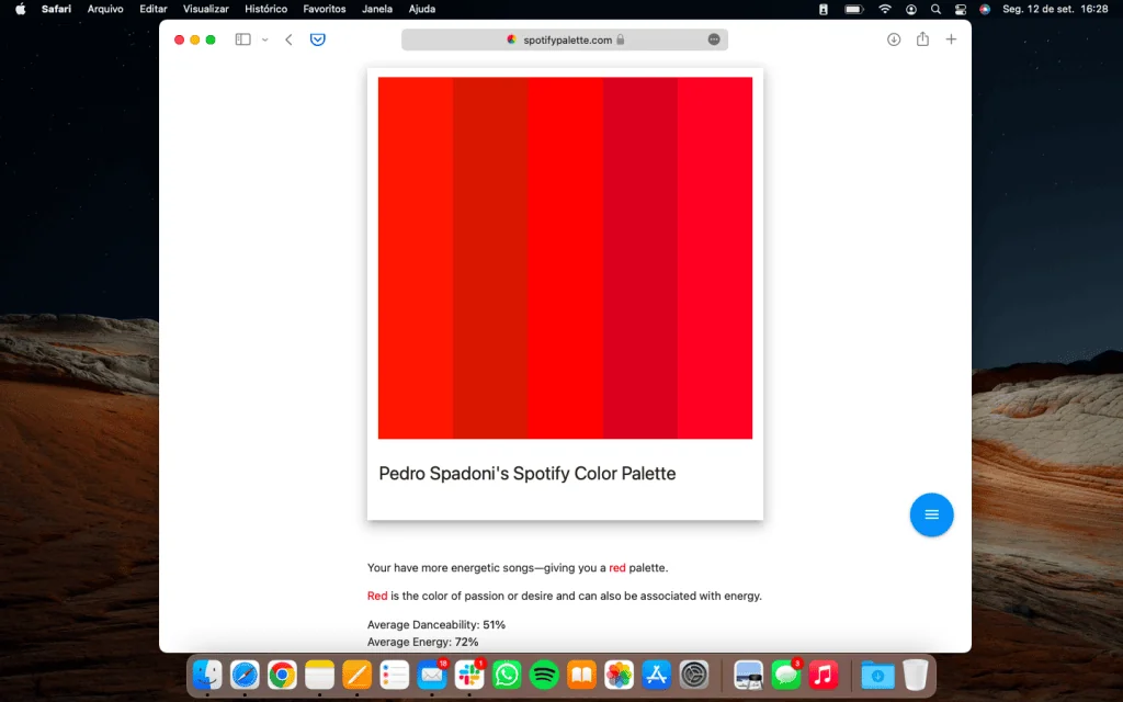 Comment créer une palette de couleurs spotify Page avec palette de couleurs spotify et informations supplémentaires