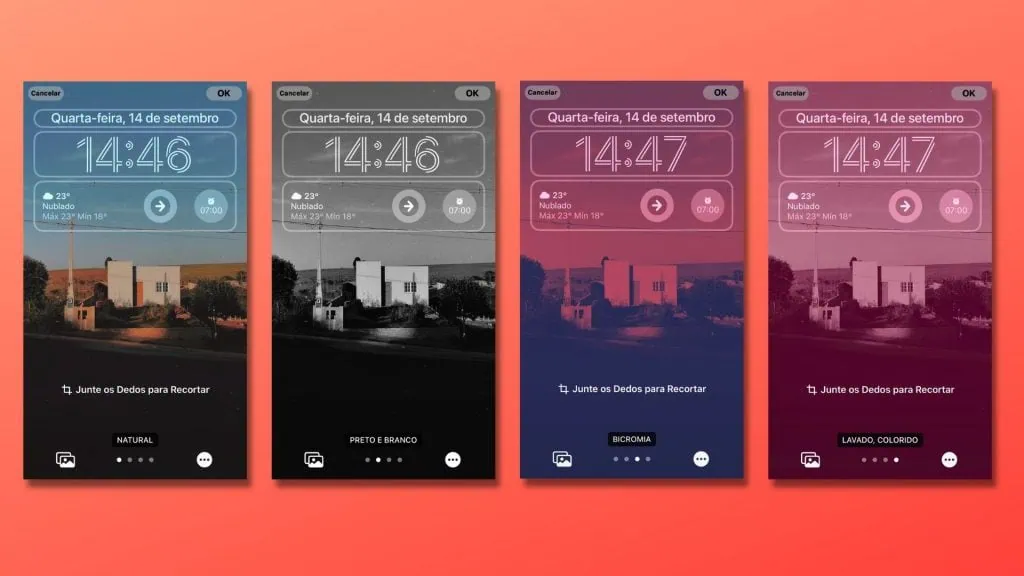 How to set new ios 16 lock screen on iphone Examples of filters for ios 16 lock screen photos