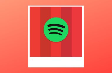Foto da paleta de cores do spotify com logo do streaming em cima
