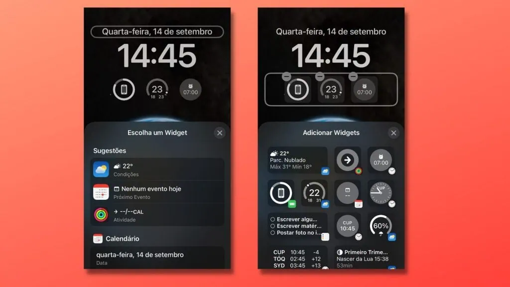 How to set new ios 16 lock screen on iphone Screens to choose widgets for ios 16 lock screen