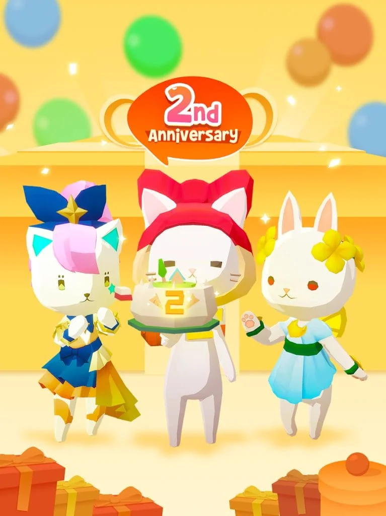 Os melhores jogos desconhecidos para android Gatinhos em 3d é o que define dear my cat, jogo de simulação com gatos