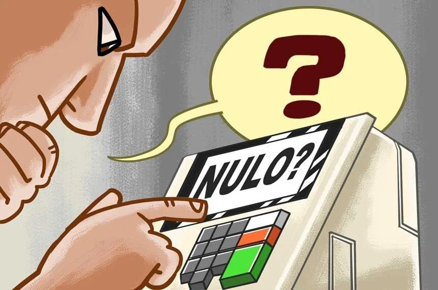 O que pode e não pode no dia das eleições 2022? Tire suas dúvidas Pessoa dando voto nulo nas eleições