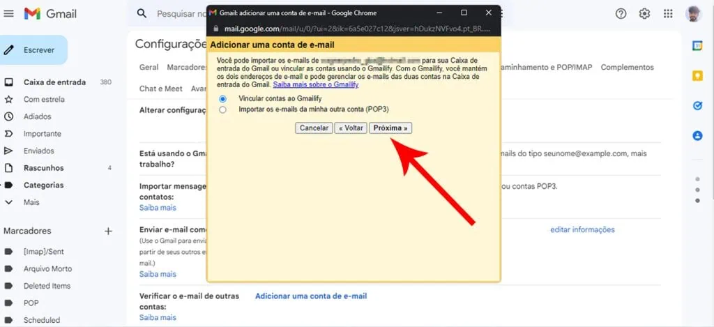 כיצד לרשום חשבונות דוא"ל אחרים ב-gmail השאר את החשבון מקושר ל-gmailify