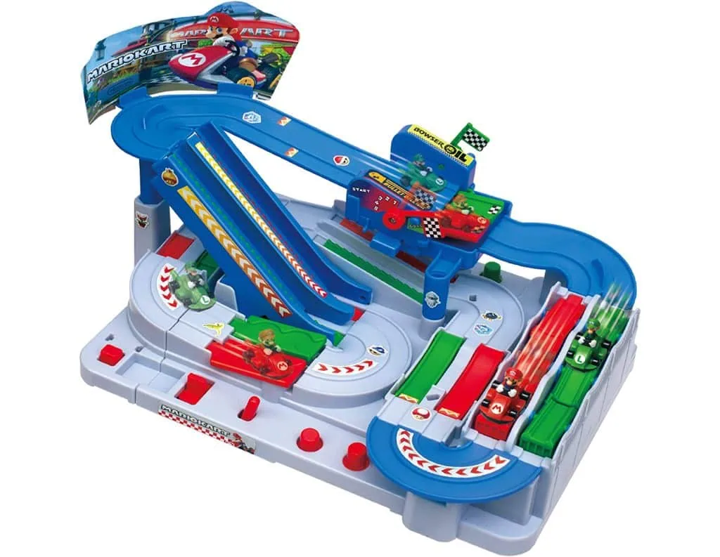 Historien om Mario Kart Bilden visar en epokspel mario kart™ racing deluxe spelautomat