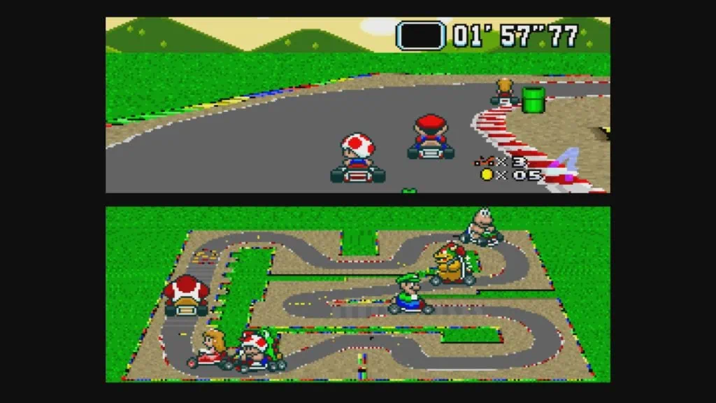 Historien om Mario Kart Bild av mario kart racing