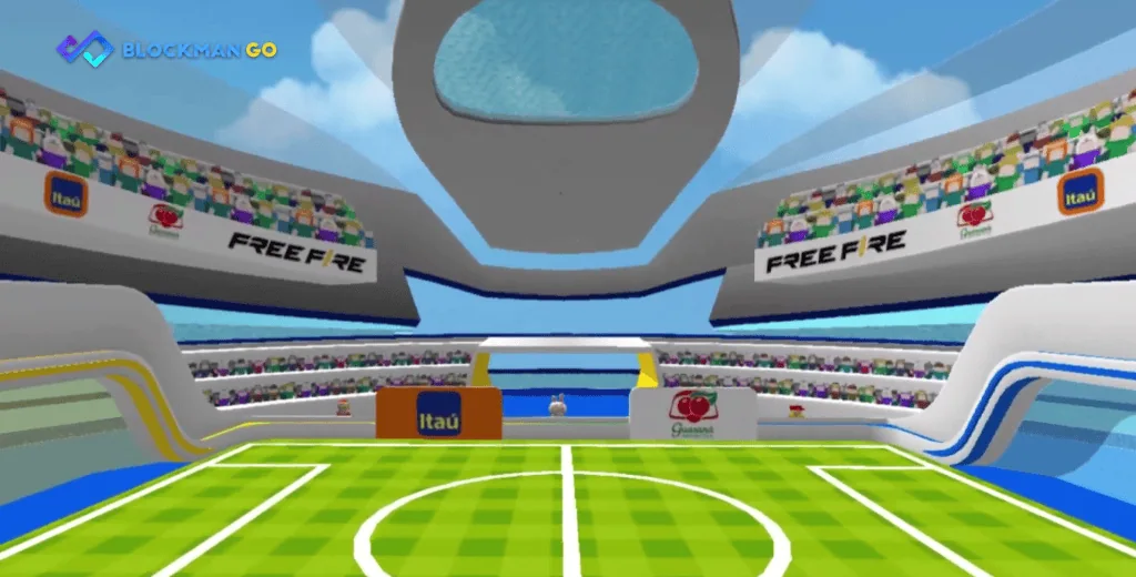 Cbf zeigt die Auswahlarena, die erste Metaverse des brasilianischen Fußballs Screenshot von cbf Football Metaverse in Garena Blockman Go