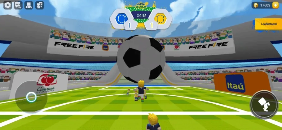 Cbf zeigt die Auswahlarena, die erste Metaverse des brasilianischen Fußballs Screenshot von cbf Football Metaverse in Garena Blockman Go