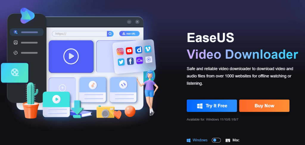 Como baixar vídeo do youtube no celular, pc e mac Bônus: easeus video downloader. Reprodução: easeus video downloader