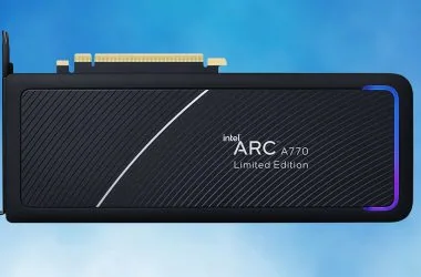 Placa de vídeo intel arc a770 limitada, lançamento em 12 de outubro.