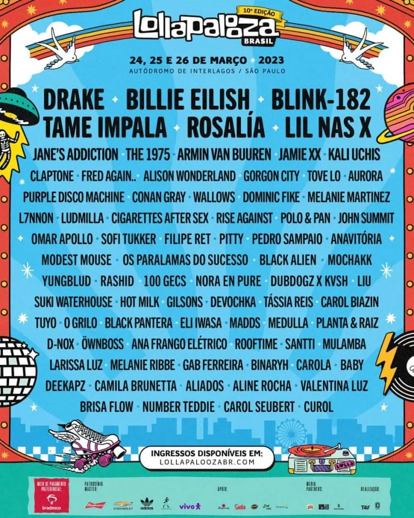 La alineación de Lollapalooza 2023 presenta a billie eilish, blink-182 y más alineación lollapalooza 2023