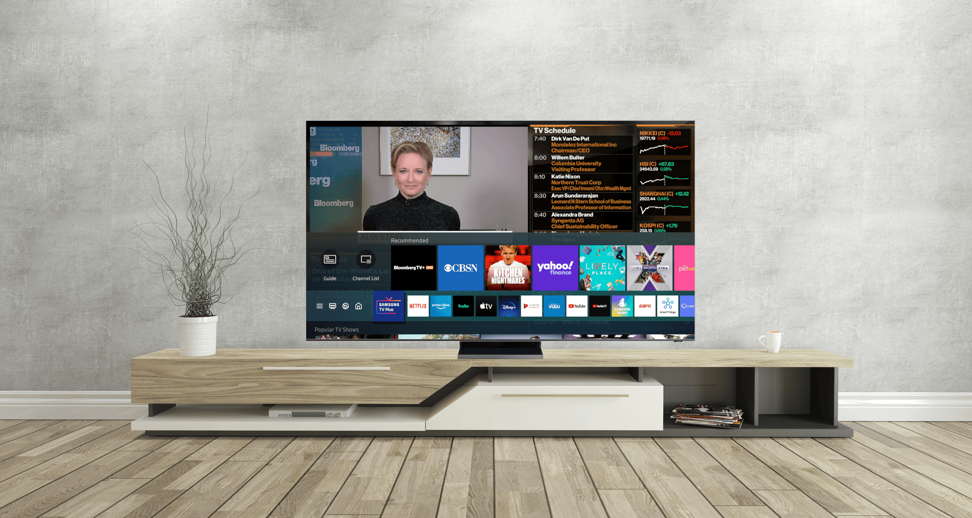 כיצד לצפות בערוצי חדשות ב- samsung tv plus