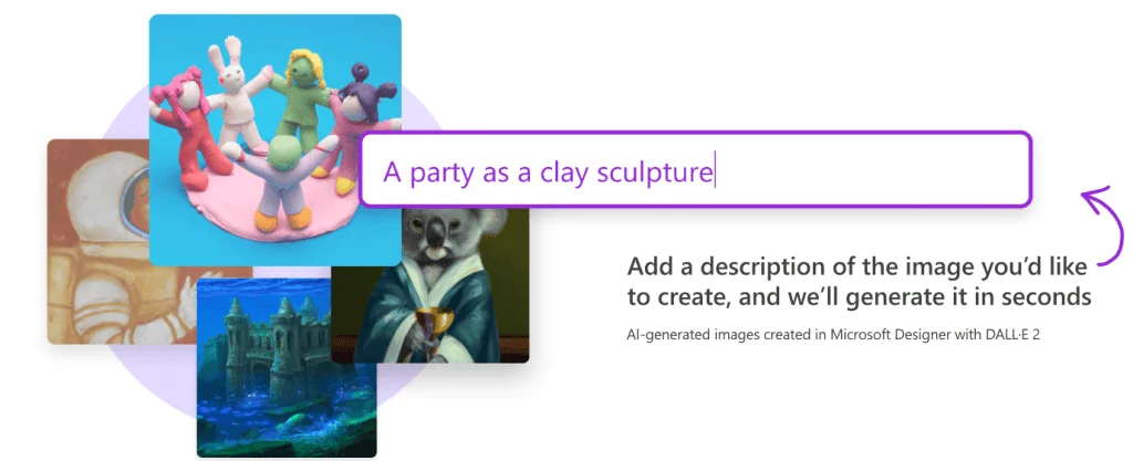 Microsoft apresenta app designer com ia dall-e 2 integrada Uso da dall-e 2 no app designer da microsoft