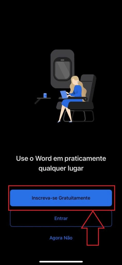 Word grátis? Veja como baixar versões gratuitas do editor Tela de login do microsoft word para android ou ios