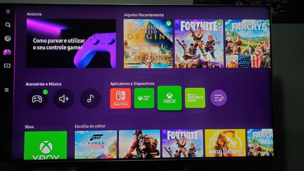 Jogos na nuvem com o aplicativo Xbox na sua smart TV
