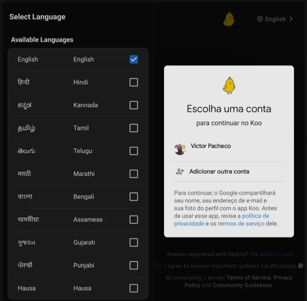 Rede social koo se torna sucesso em meio a problemas no twitter Tela inicial da rede social koo