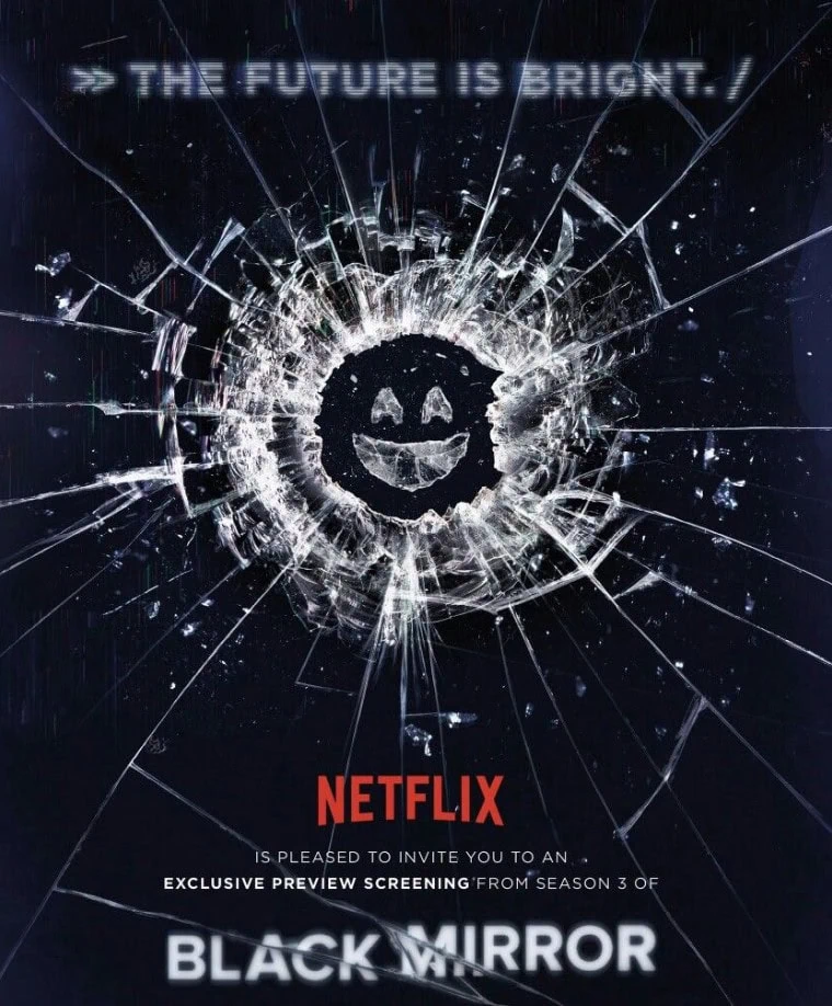 20 séries da netflix que você não pode deixar de assistir Pôster oficial de black mirror