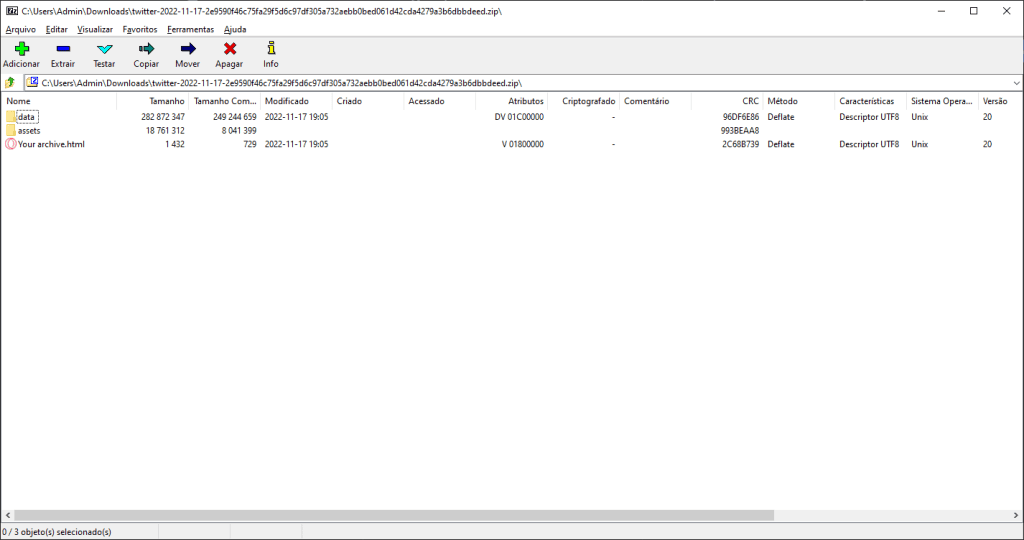 Como baixar histórico de mensagens no seu arquivo do twitter Como baixar histórico de mensagens no seu arquivo do twitter