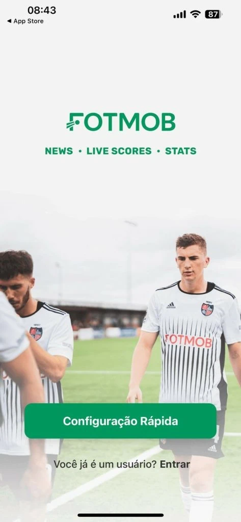 Placar de jogos da copa na tela de bloqueio do celular com app do ot mob.