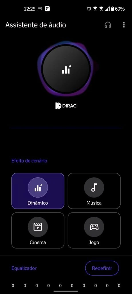 Review: asus zenfone 9 Equalizador de áudio do zenfone 9, pelo dirac