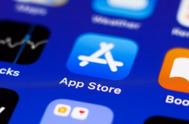 Logo da app store em um iphone