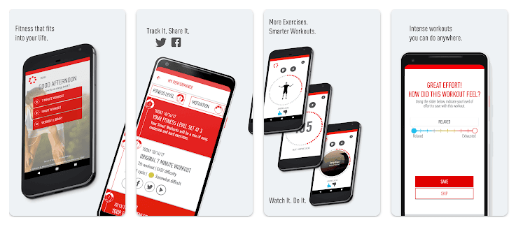 2023년 최고의 트레이닝 앱을 찾아보세요 존슨 앱 & 존슨 공식 7분 운동
