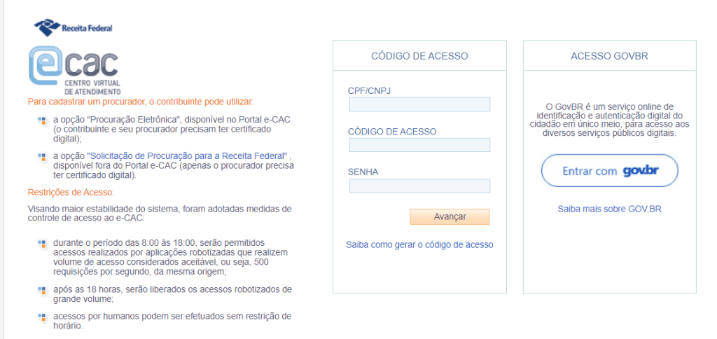 Como emitir o cpf online (1ª e 2ª via) Portal de emissão de segunda via do cpf do e-cac