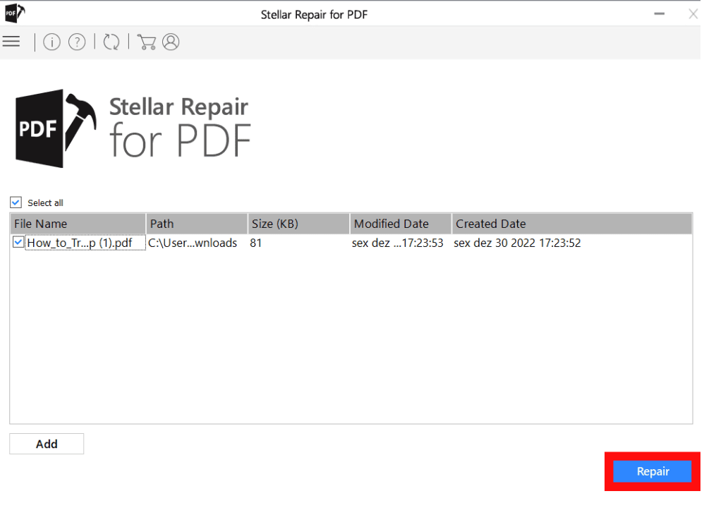 如何修复 word、excel、powerpoint 和 pdf 文件 使用 Stellar 工具包修复损坏的 pdf