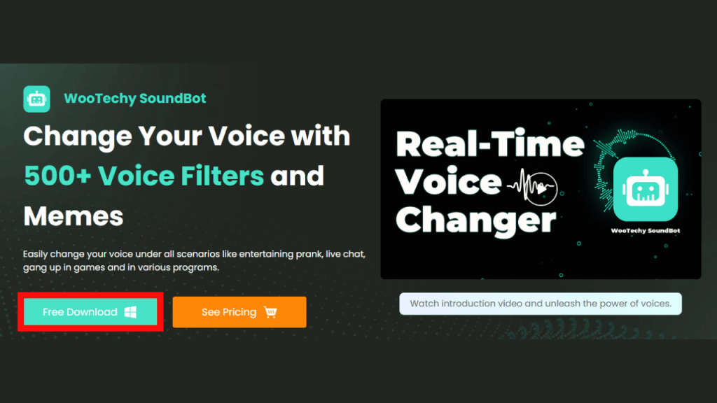 Como ter a voz do ghostface com o wootechy soundbot Página de instalação do wootechy soundbot
