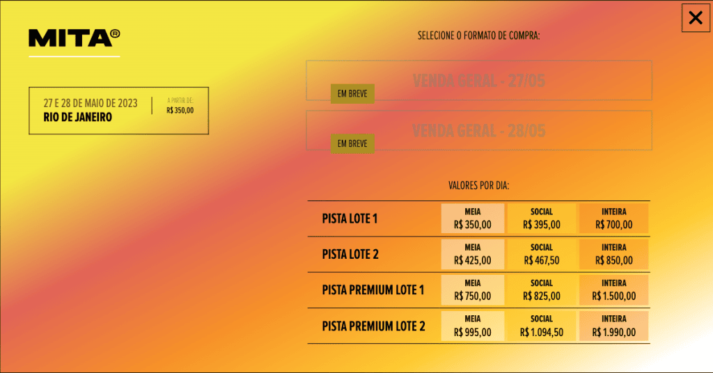 Mita 2023: lana del rey, florence + the machine e muito mais para a segunda edição do festival Mita 2023: lana del rey, florence + the machine e muito mais para a segunda edição do festival. O festival mita - music is the answer volta para a sua segunda edição e levará grandes nomes nacionais e internacionais para são paulo e rio de janeiro.