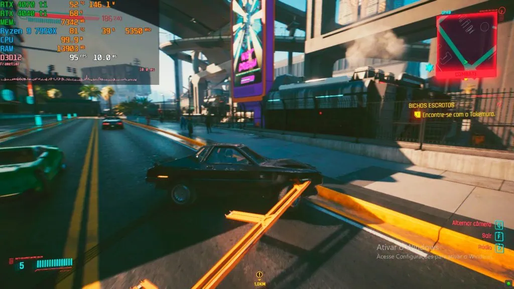 Cyberpunk 2077 com placa mae gigabyte aorus master x670e