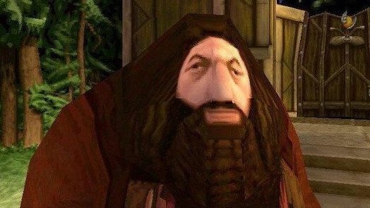 Hagrid, presente nos jogos de harry potter do ps1