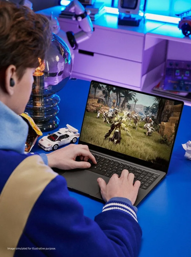 Galaxy book3: samsung lança 4 novos notebooks no unpacked 2023 Galaxy book3 rodando jogos